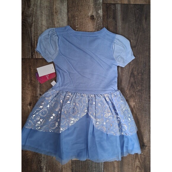NEW! Disney Princess Cinderella Cosplay Sweater Dress, Size Small 6/6X - Picture 5 of 11